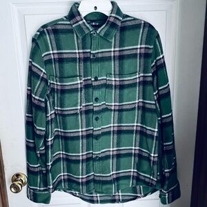 DENIM & FLOWER RICKY SINGH MEN'S EFFORTLESS OVER-SHIRT FLANNEL SHIRT